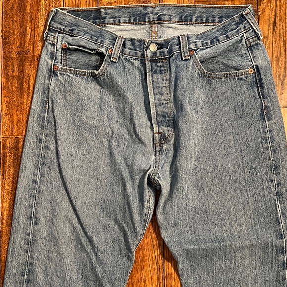 Levi’s 501 waist 33 blue denim jeans - Picture 9 of 14